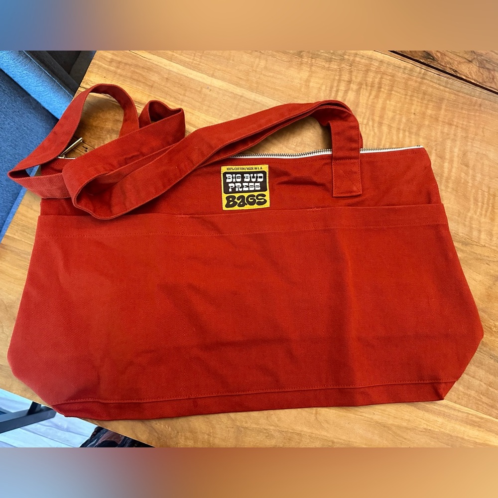 Big Bud Press XL Zip Tote Paprika - Brand New!